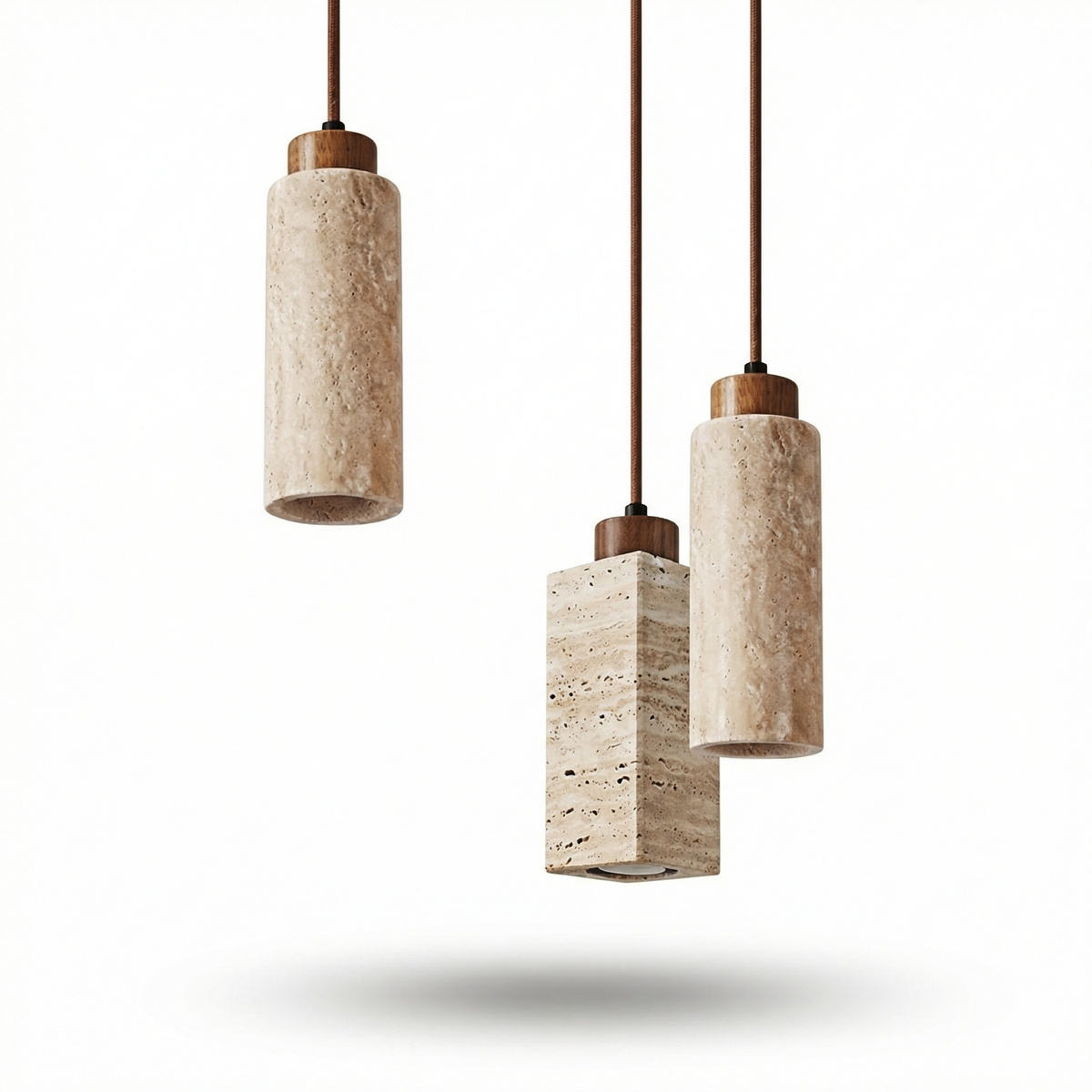 Round Stone Minimalist Pendant Light Cadexion – Lifestyle View 2