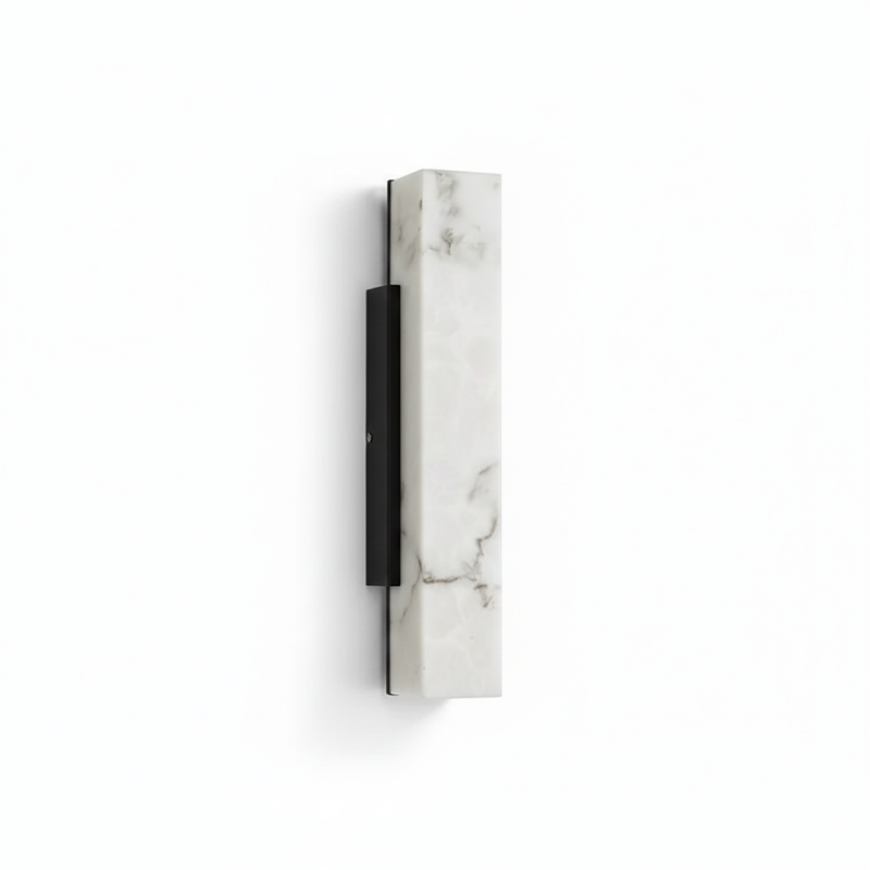 Faux Marble Sculptural Wall Sconce Eswyn – Studio Detail