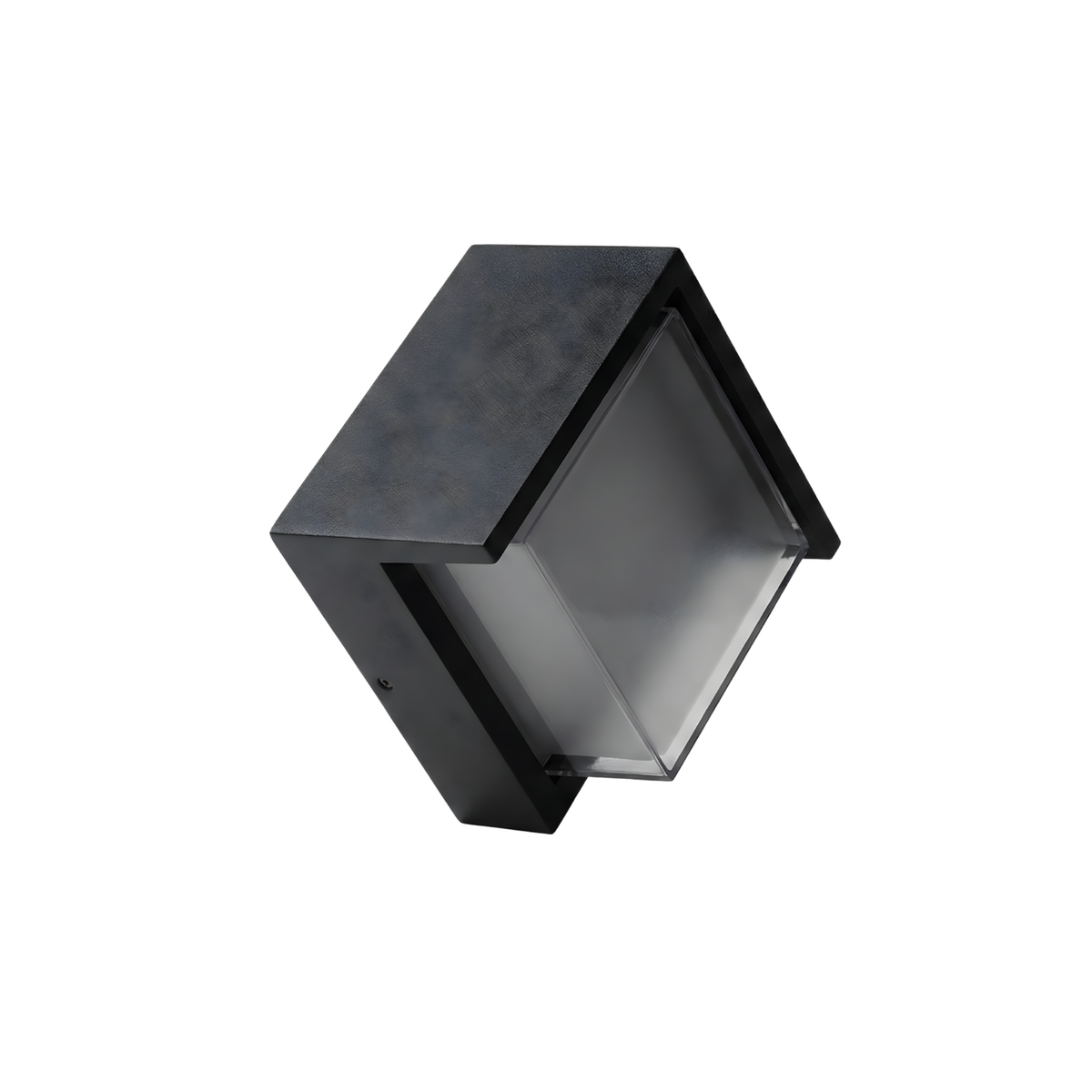 Minimalist LED Square Outdoor Wall Light Lumaire - stone wall poolside
