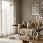 Slender Minimalist Floor Lamp Celmora – Lifestyle View 2