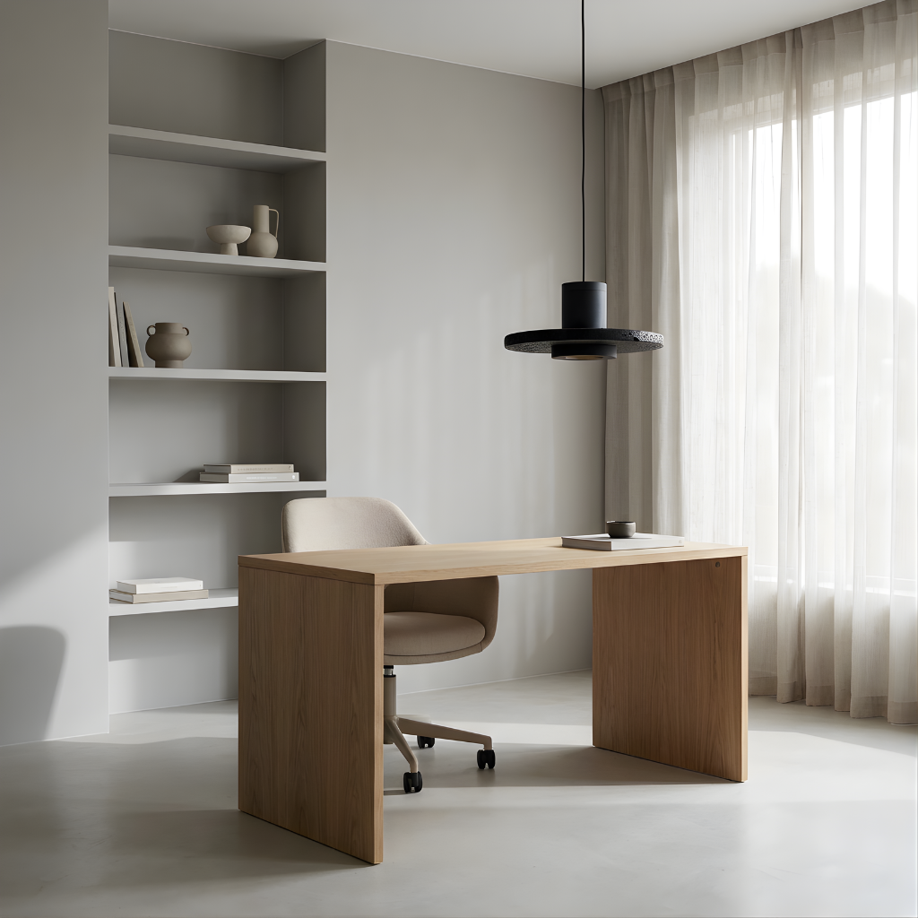 Stone and Metal Cylinder Pendant Light Kovelix