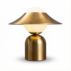 Opaline Glass Dome Bedside Lamp Glowveil – Lifestyle View 4