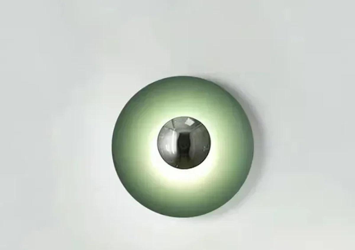Dravion Wall Sconce, Green & Chrome