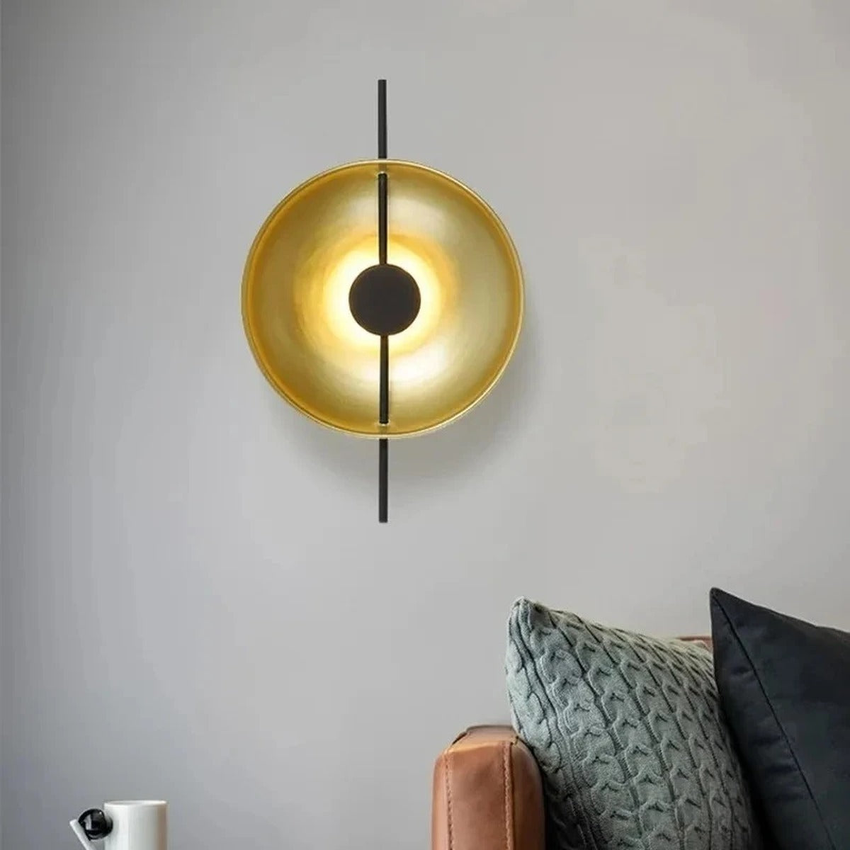 Concave Disc Reflector Wall Sconce – Moluxen – Hero Shot