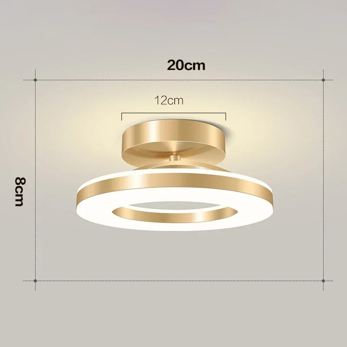 Modern Ceiling Light Vel3147 — Glod 20cm