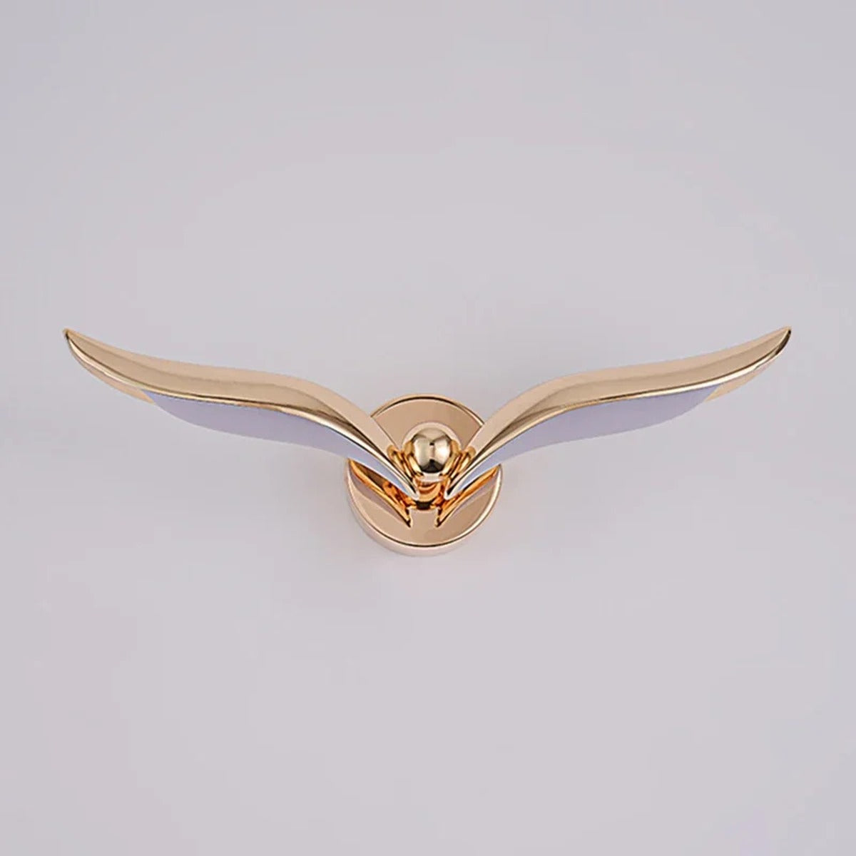 Polished Gold Wing Wall Sconce – Xarventh – Lifestyle View 4