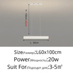 Linexa LED Bar Pendant Light – White, 60cm