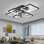 Modern Nordic Square-Frame LED Ceiling Light Quadrion – Lifestyle View 3