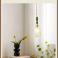 Ruffled Crackle Glass Pendant Light – Helvora – Lifestyle View 4
