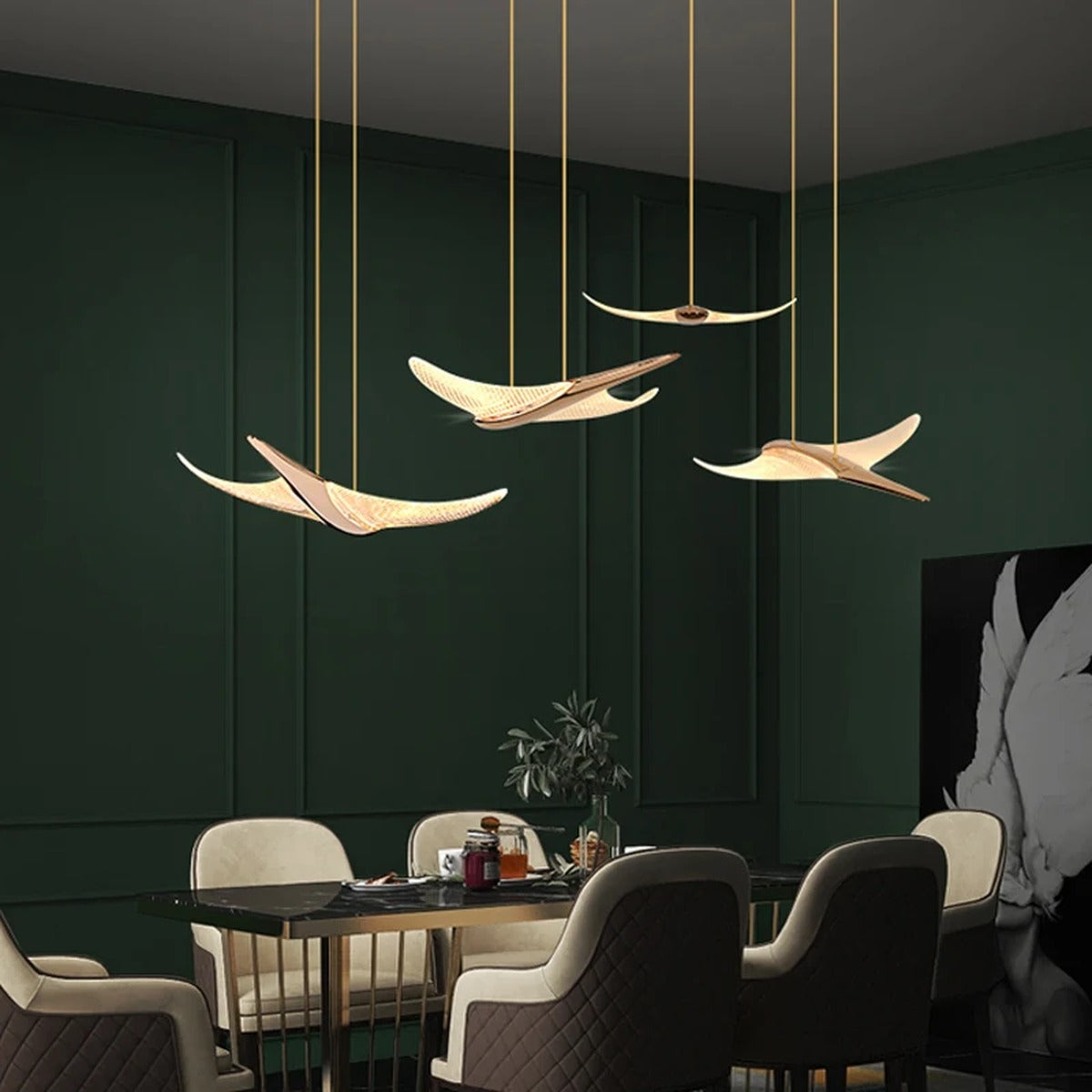 Bird-in-Flight LED Chandelier – Lumivera – Lifestyle View 4