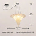 Crystal Feather Crown Cascade Chandelier – Karven – Product Detail 7