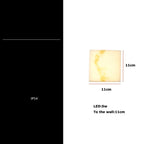 Avrexon alabaster wall sconce — 11cm dimension detail, IP54