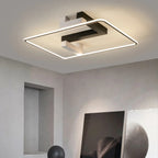 Geometric LED Halo Flush Ceiling Light – Axiomar – Hero Shot