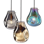 Varvenis Organic Glass Pendant Light – Three Finishes Detail