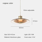 Eloquen Flying Saucer Pendant – Cognac Ø23cm, dimensions