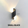Cendrix spiral wall light — Black, Small, 23cm