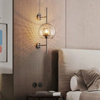 Honeycomb Cage Glass Globe Wall Sconce – Devorn – Product Detail 6