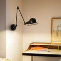 Industrial Iron Swing Arm Wall Sconce – Svrix – Lifestyle View 4