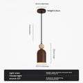Nordic Wood & Stone Pendant Light – Belston – Product Detail 7