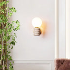 Raw Natural Stone Wall Sconce Ancienthos – Lifestyle View 2