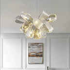 Chrome Mesh Ribbon Chandelier – Floramont – Hero Shot