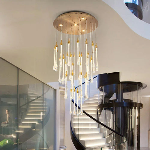 Crystal Rain Drop Chandelier Kelvix – Hero Shot