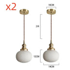 Ribbed Opaline Globe Pendant Light – Keramio – Product Detail 9