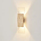 Travertine & Crystal Up/Down Wall Light – Jolux – Lifestyle View 2