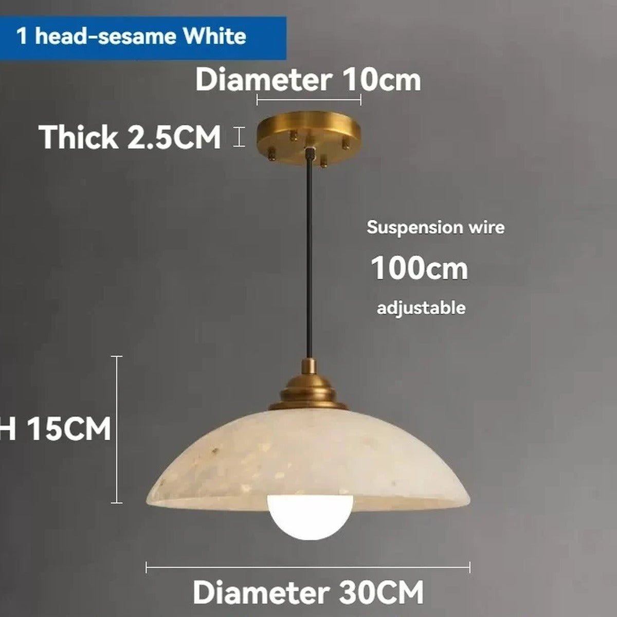 Terrazzo Dome Pendant & Bar Chandelier – Coluxen – Product Detail 10