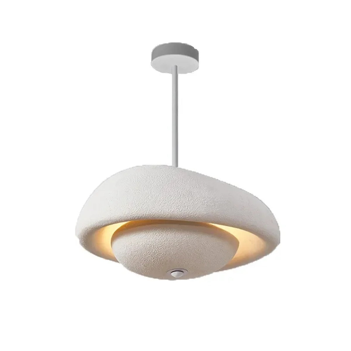 Textured Stone Pendant Light Ilvex — bedroom ambiance