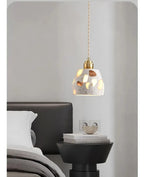 Vuaelorn Terrazzo Pendant Light – Dome Shade, Bedside