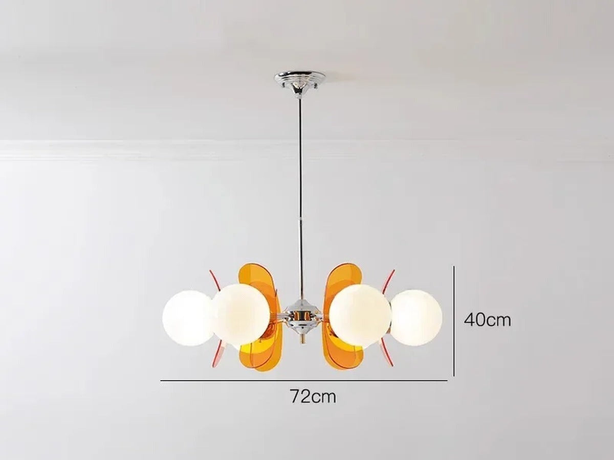 Organic Sculptural Acrylic Chandelier Caelobeans
