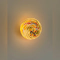 Orbinth hand-blown art glass globe detail