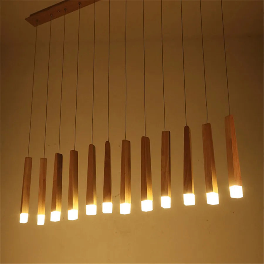 Scandinavian Wood Multi-Arm Pendant Filox – 12 Arms