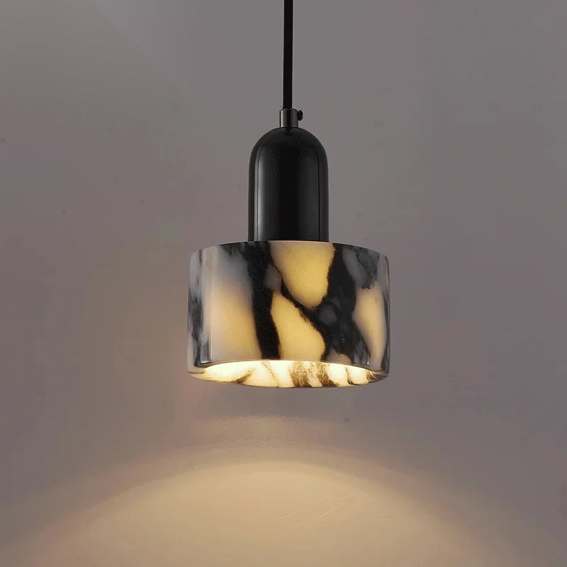 Polished Stone Sculptural Pendant Light Novineth - Studio Detail