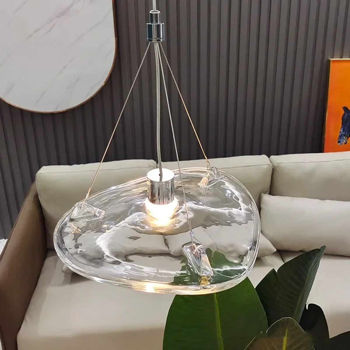 Organic Blown-Glass Pendant Light – Praoria – View 5