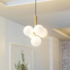 Brass Cluster Glass Sphere Pendant Orvelo – Hero Shot