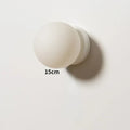 Nordic Metal Wall Sconce Ambrell — Plain, White, 15cm globe