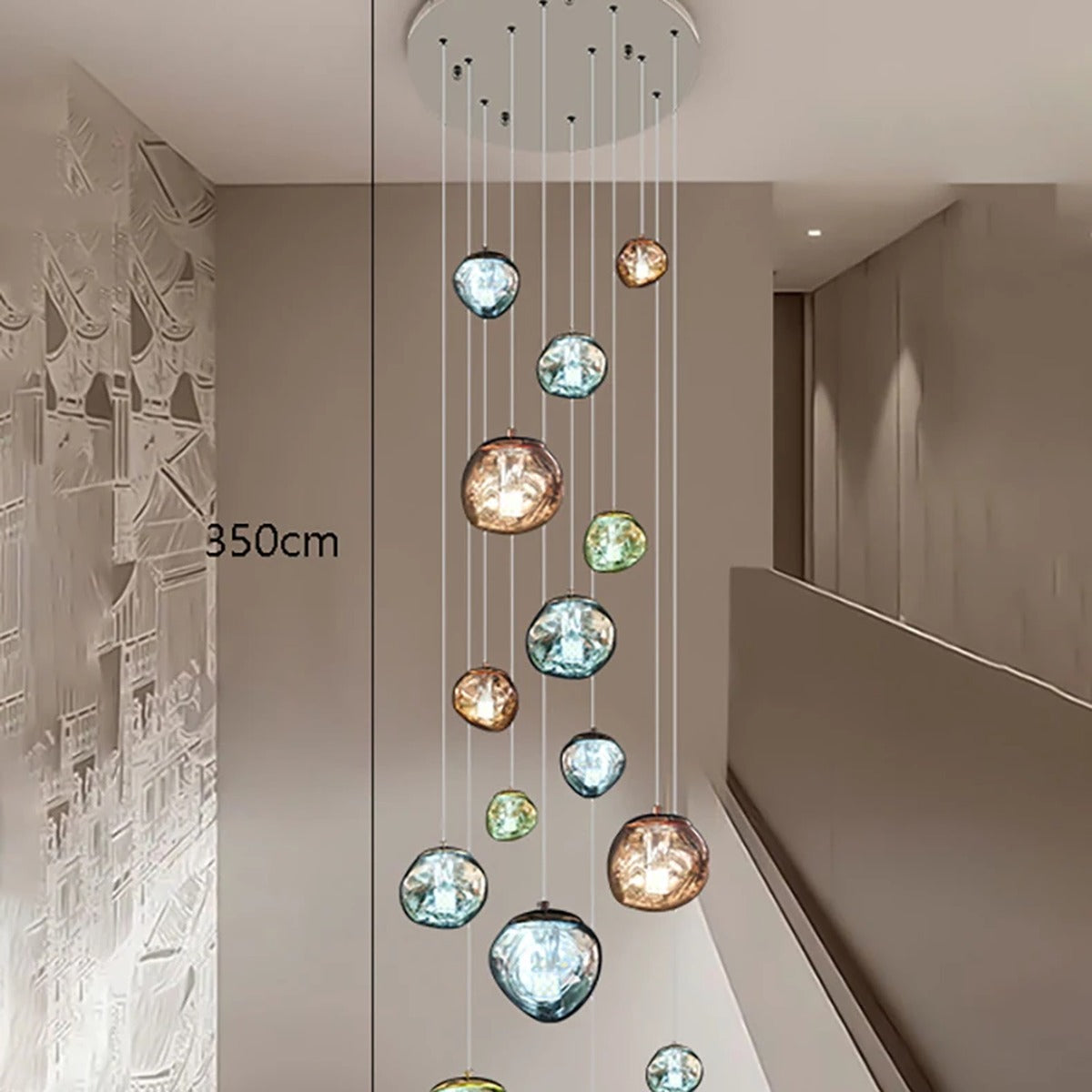 Grand Sculptural Statement Chandelier Hevon – Product Detail 11