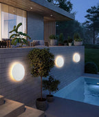 Modern Aluminum Halo Outdoor Wall Sconce – Edrixon