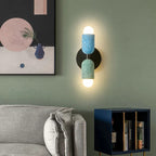 Dual Cement Cylinder Wall Sconce – Kvrix – Lifestyle View 4