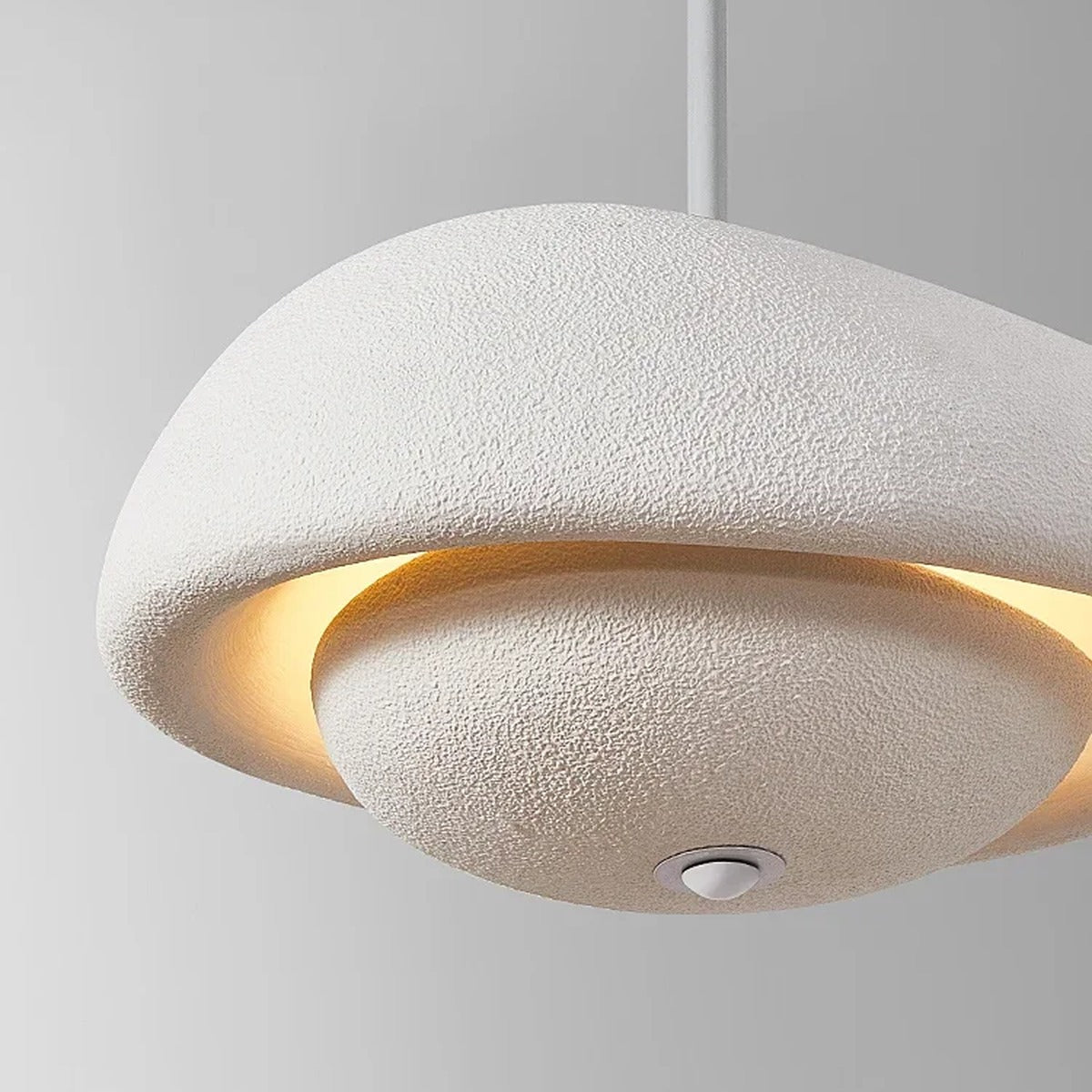 Textured Stone Pendant Light Ilvex — dining room ambiance