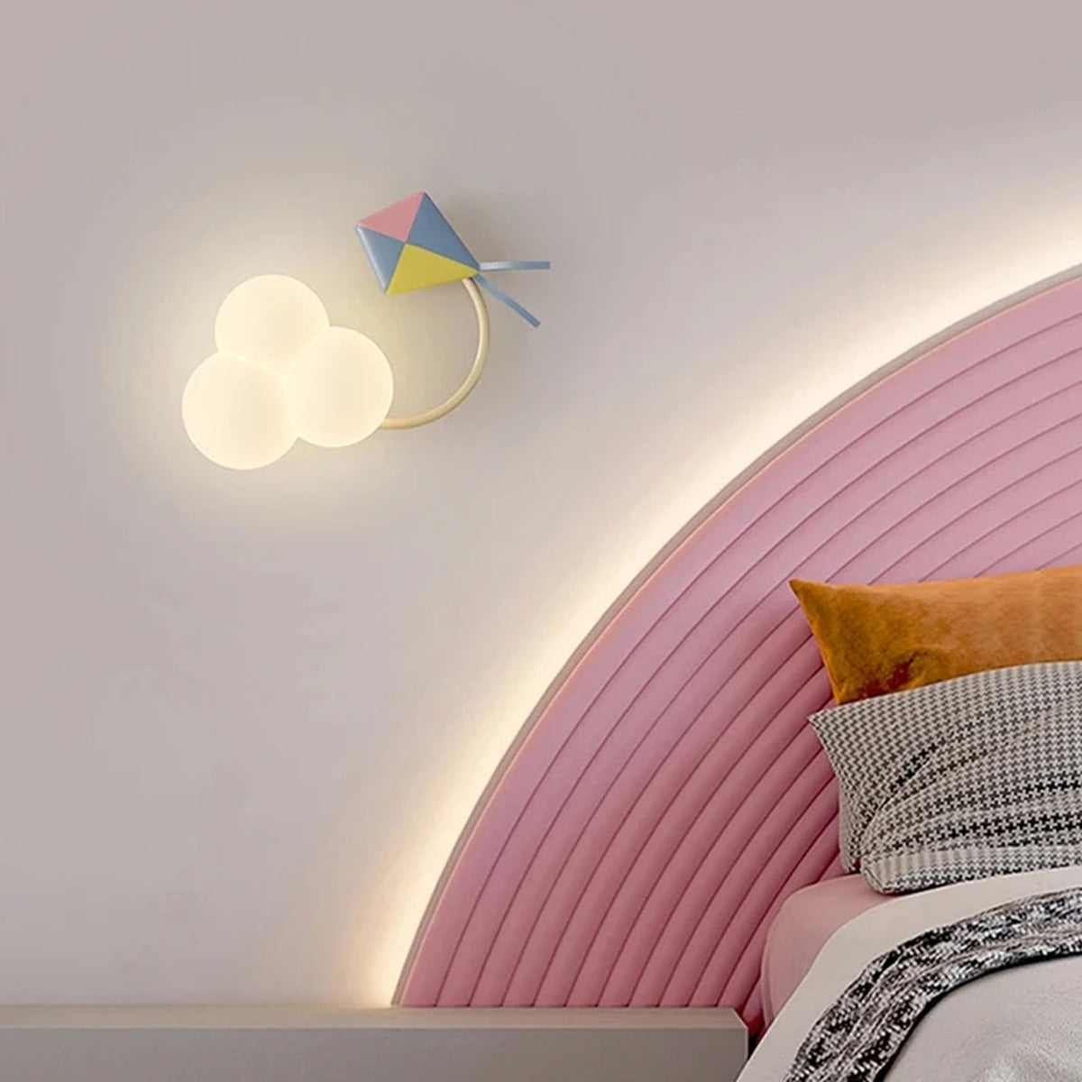 Children's Novelty Cloud Wall Sconce – Nvrix – Lifestyle View 4