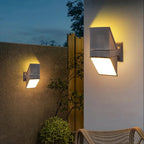 Architectural Angled LED Outdoor Wall Light – Zelorix – Lifestyle View 4
