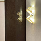 Alabaster Chevron Wall Sconce – Aelvion – Lifestyle View 3