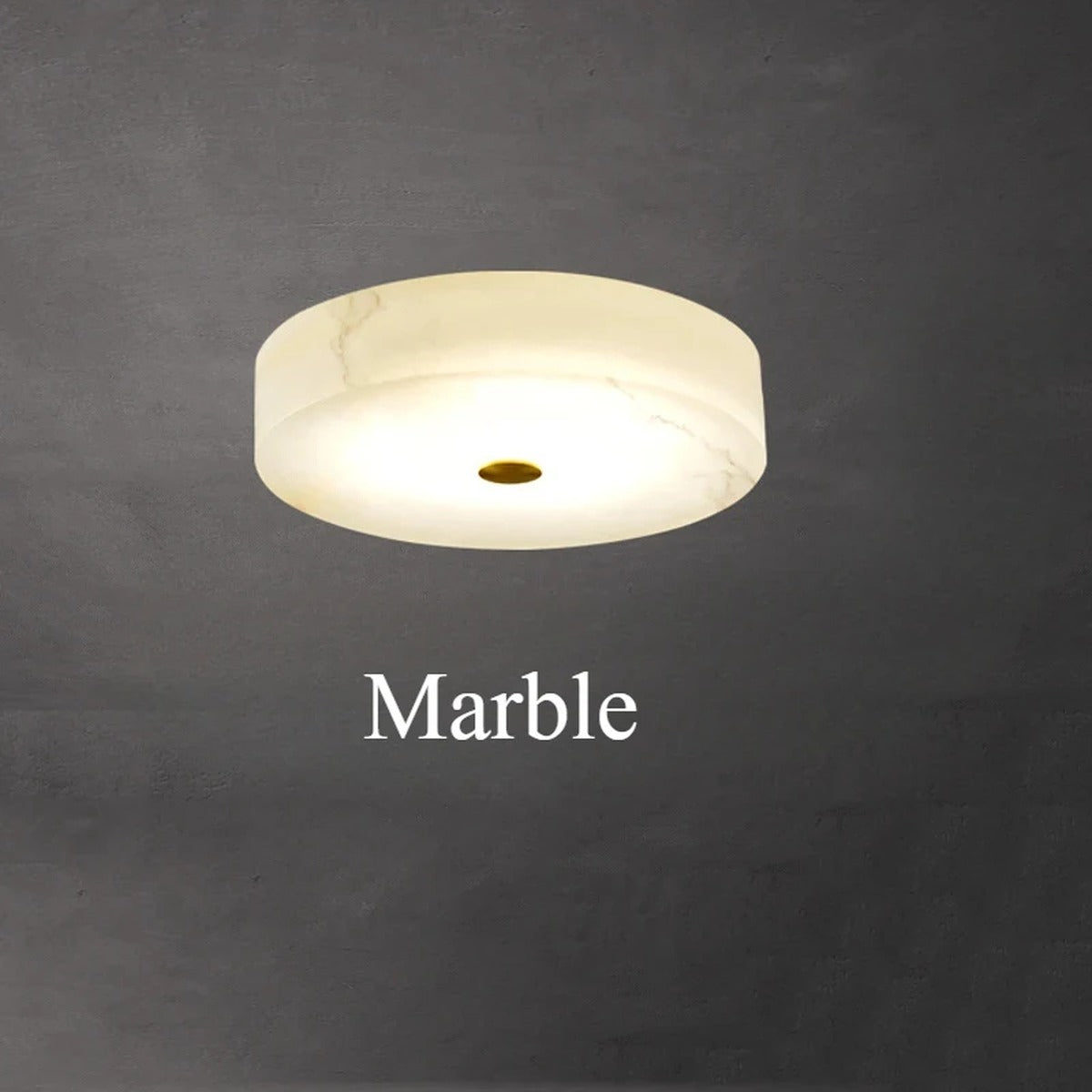 Alabaster Drum Flush Ceiling Light – Velantro – Product Detail 8