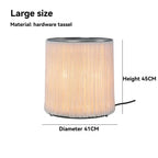 Fringe Tassel Cylinder Floor Lamp Ambrivox – Large Size Dimensions