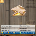 Spiral Wood Slat Cone Pendant Light – Selraith – Product Detail 6