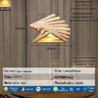 Spiral Wood Slat Cone Pendant Light – Selraith – Product Detail 6