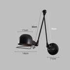 Industrial Iron Swing Arm Wall Sconce – Svrix – Product Detail 7
